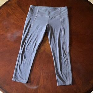 Gray High-Waisted Leggings